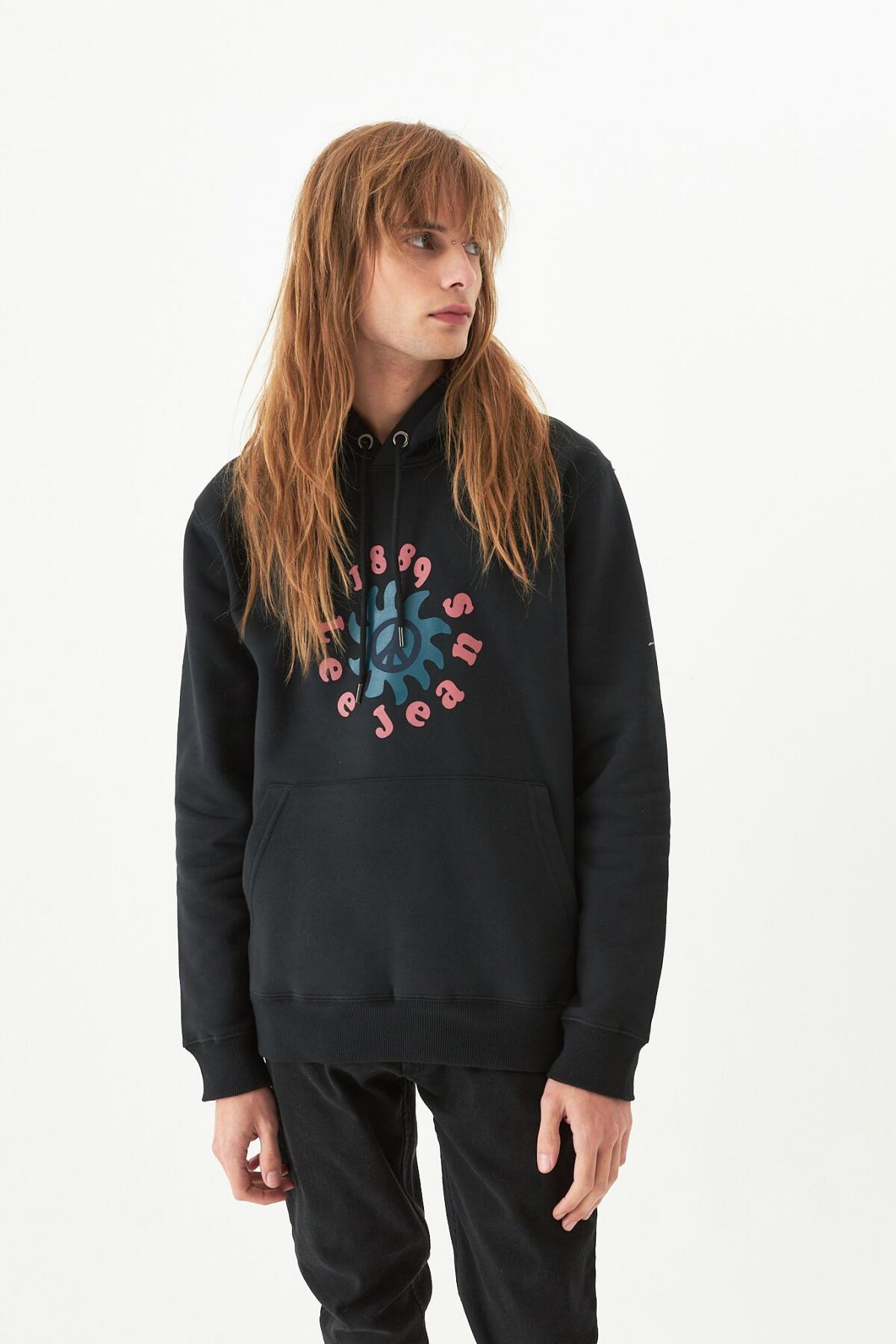 Buzo Hoodie Peace Frisado